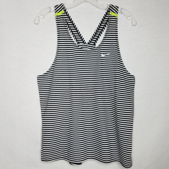 nike striped tank top